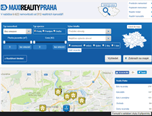 Tablet Screenshot of maxirealitypraha.cz